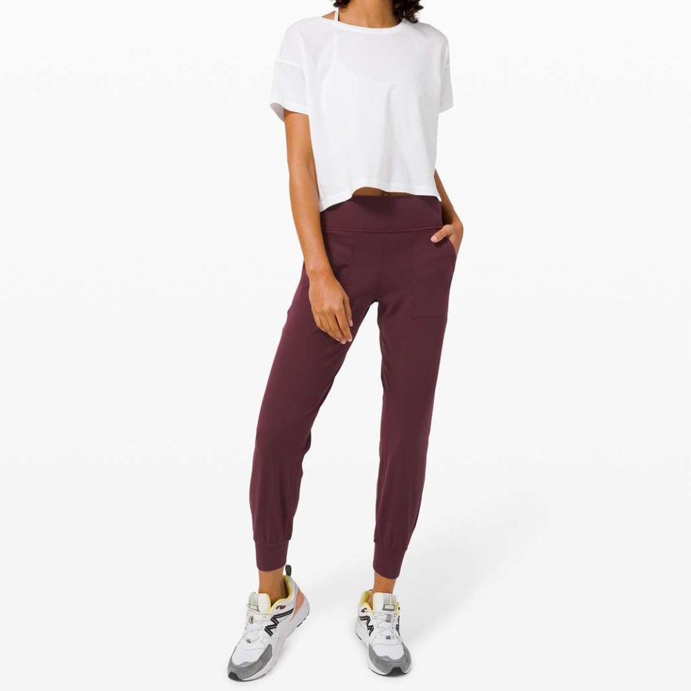 Lululemon Align High Rise Jogger - Size 12 Burgundy Cassis